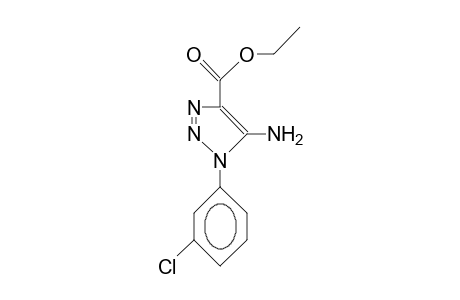 5-Amino-1-(3-chloro-phenyl)-1,2,3-triazole-4-carboxylic acid, ethyl ester