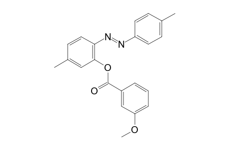 (E)-5-Methyl-2-(p-tolyldiazenyl)phenyl 3-Methoxybenzoate