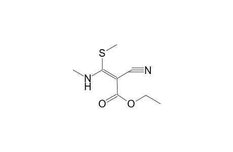 Ethyl (2E)-2-cyano-3-(methylamino)-3-(methylsulfanyl)-2-propenoate