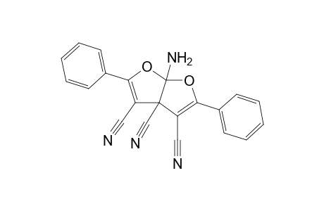 6a-amino-2,5-diphenyl-furo[2,3-b]furan-3,3a,4-tricarbonitrile