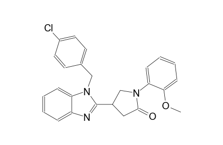 4-[1-(4-chlorobenzyl)-1H-benzimidazol-2-yl]-1-(2-methoxyphenyl)-2-pyrrolidinone