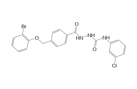 2-{4-[(2-bromophenoxy)methyl]benzoyl}-N-(3-chlorophenyl)hydrazinecarboxamide