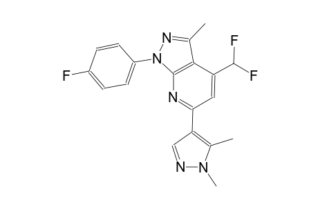 1H-pyrazolo[3,4-b]pyridine, 4-(difluoromethyl)-6-(1,5-dimethyl-1H-pyrazol-4-yl)-1-(4-fluorophenyl)-3-methyl-