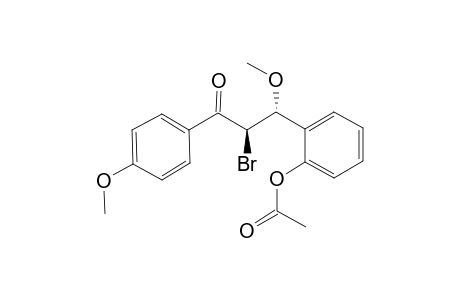 (1R,2R)-2-[2'-Acetoxyphenyl]-2-methoxy-1-(4'-methoxybenzoyl)-1-bromoethane