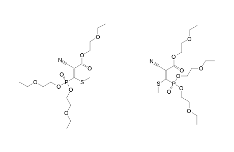 ETHOXYETHYL-2-CYANO-3-METHYLTHIO-3-[DI-(2-ETHOXYETHOXY)-PHOSPHORYL]-ACRYLATE