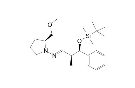 (E)-[(2S,3R)-3-[tert-butyl(dimethyl)silyl]oxy-2-methyl-3-phenyl-propylidene]-[(2S)-2-(methoxymethyl)pyrrolidino]amine