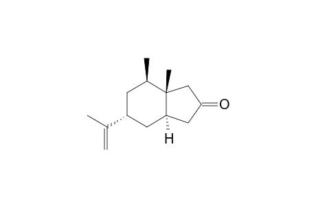 (-)-(1S,2R,4R,6R)-4-Isopropenyl-1,2-dimethylbicyclo[4.3.0]nonan-8-one
