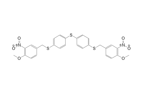 benzene, 1-methoxy-4-[[[4-[[4-[[(4-methoxy-3-nitrophenyl)methyl]thio]phenyl]thio]phenyl]thio]methyl]-2-nitro-