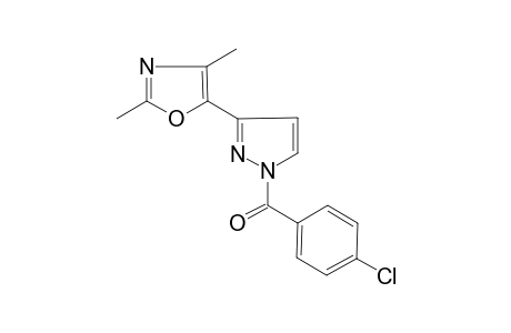 5-[1-(4-Chlorobenzoyl)-1H-pyrazol-3-yl]-2,4-dimethyl-1,3-oxazole