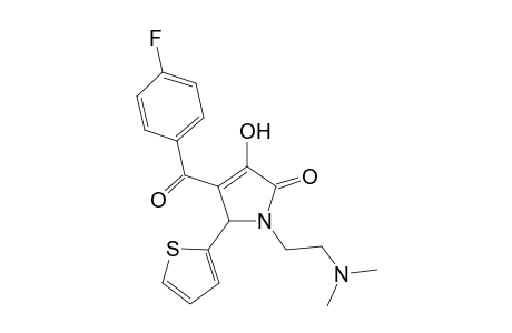 1-(2-Dimethylaminoethyl)-4-(4-fluorobenzoyl)-3-hydroxy-5-(thiophen-2-yl)-1,5-dihydro-