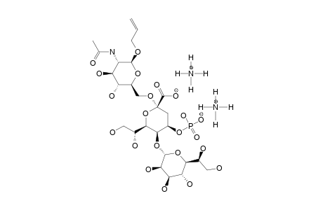 AMMONIUM-[2-ACETAMIDO-1-O-ALLYL-2,6-DIDEOXY-BETA-D-GLUCOPYRANOS-6-YL-O-(L-GLYCERO-ALPHA-D-MANNO-HEPTOPYRANOSYL)-(1''->5'')-3-DEOXY-ALPHA-D-MANNO-OCT