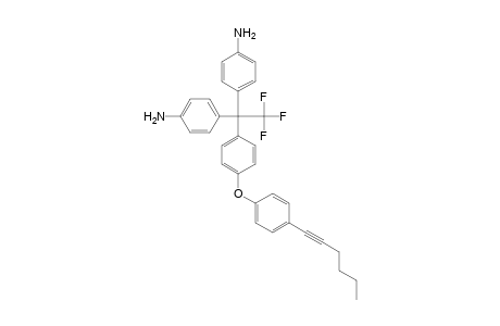 1,1-Bis(4-aminophenyl)-1-[4-(4-hexynylphenoxy)phenyl]-2,2,2-trifluoroethane