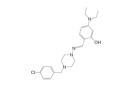 phenol, 2-[(E)-[[4-[(4-chlorophenyl)methyl]-1-piperazinyl]imino]methyl]-5-(diethylamino)-