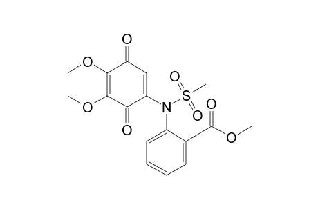2-(N-Mesyl-2-methoxycarbonylanilino)-5,6-dimethoxy-1,4-benzoquinone