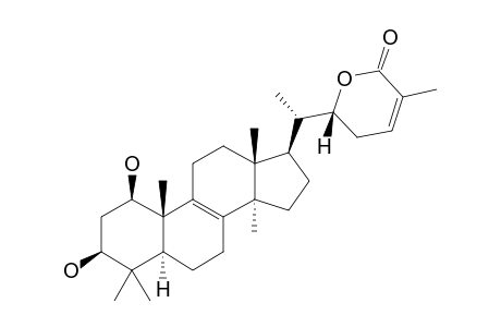 COLOSSOLACTONE-II;1,3-BETA-DIHYDROXY-LANOSTA-8,24-DIEN-26,22-OLIDE