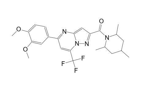 5-(3,4-dimethoxyphenyl)-7-(trifluoromethyl)-2-[(2,4,6-trimethyl-1-piperidinyl)carbonyl]pyrazolo[1,5-a]pyrimidine