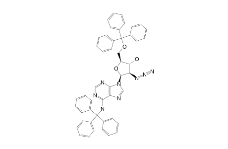 9-(2'-AZIDO-2'-DEOXY-5'-O-TRITYL-BETA-D-ARABINOFURANOSYL)-N(6)-TRITYLADENINE