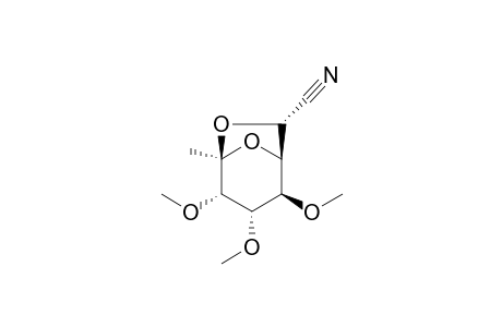 (7S)-2,7-Anhydro-7-C-cyano-1-deoxy-3,4,5-tri-O-methyl-.beta.,L-gulo-hept-2-ulopyranose