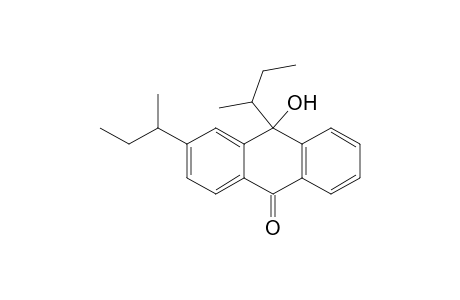 9(10H)-Anthracenone, 10-hydroxy-3,10-bis(1-methylpropyl)-
