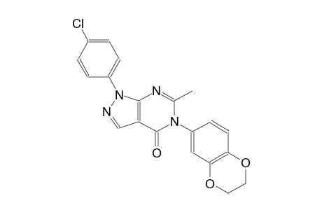 4H-pyrazolo[3,4-d]pyrimidin-4-one, 1-(4-chlorophenyl)-5-(2,3-dihydro-1,4-benzodioxin-6-yl)-1,5-dihydro-6-methyl-