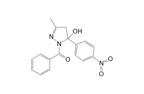 1-Benzoyl-3-methyl-5-(4-nitrophenyl)-4,5-dihydro-1H-pyrazol-5-ol