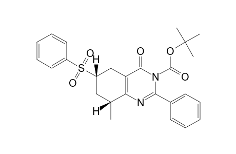 TERT.-BUTYL-(6R*,8R*)-8-METHYL-4-OXO-2-PHENYL-6-(PHENYLSULFONYL)-5,6,7,8-TETRAHYDRO-4H-QUINAZOLINE-3-CARBOXYLATE