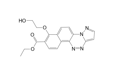 3-ethoxycarbonyl-4-(2'-hydroxyethoxy)naphtho[2,1-c]pyrazolo[5,1-e](1,2,4)triazine