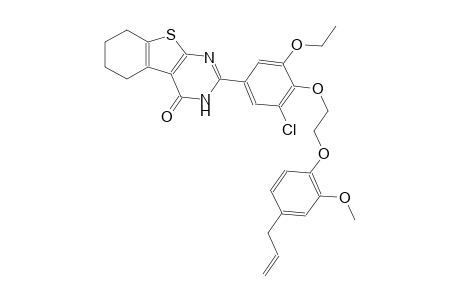 benzo[4,5]thieno[2,3-d]pyrimidin-4(3H)-one, 2-[3-chloro-5-ethoxy-4-[2-[2-methoxy-4-(2-propenyl)phenoxy]ethoxy]phenyl]-5,6,7,8-tetrahydro-