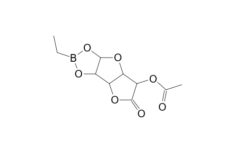 2-Ethyl-5-oxohexahydrofuro[2',3':4,5]furo[2,3-d][1,3,2]dioxaborol-6-yl acetate