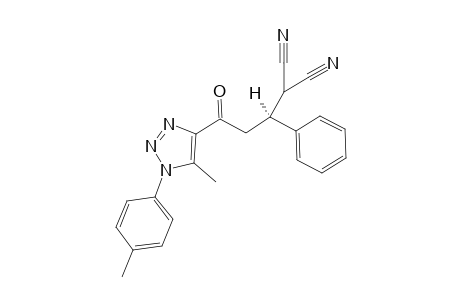 (S)-2-(3-(5-methyl-1-(p-tolyl)-1H-1,2,3-triazol-4-yl)-3-oxo-1-phenylpropyl)malononitrile