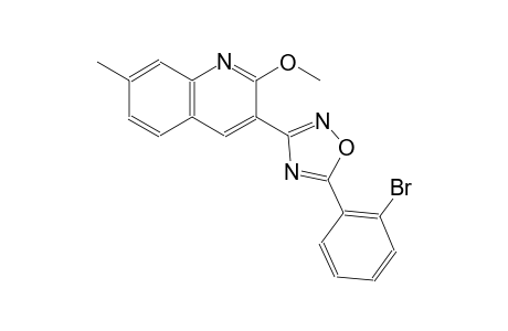 3-[5-(2-bromophenyl)-1,2,4-oxadiazol-3-yl]-2-methoxy-7-methylquinoline