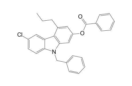 2-benzoyloxy-4-propyl-9-benzyl-6-chloro-9H-carbazole