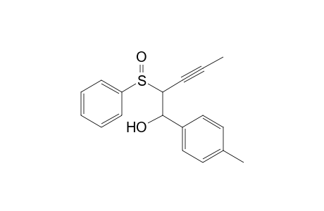 1-(4'-Methylphenyl)-2-(phenylsulfinyl)pent-3-yn-1-ol