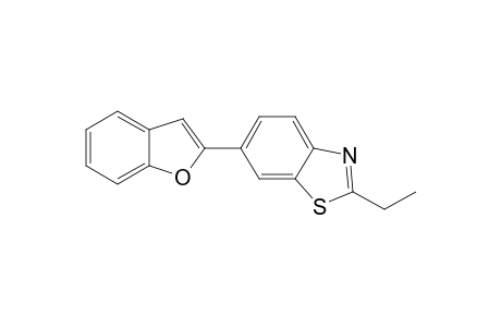 Benzothiazole, 6-(2-benzofuranyl)-2-ethyl-