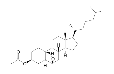 6b,19-Epoxy-5a-cholestan-3b-yl acetate