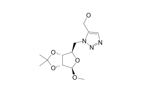 METHYL-5-DEOXY-5-C-(5-HXDROXYMETHYL-1,2,3-TRIAZOL-1-YL)-2,3-O-ISOPROPYLIDENE-BETA-D-RIBOFUTANOSIDE