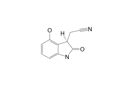(-)-(R)-2-(4-HYDROXY-2-OXOINDOLIN-3-YL)-ACETONITRILE