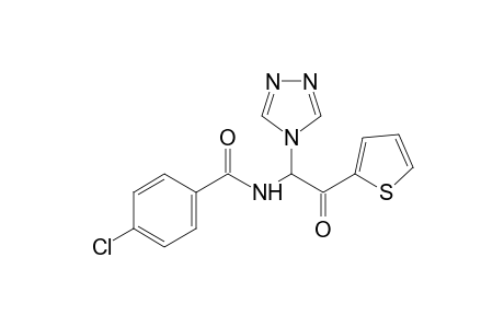 p-chloro-N-{[(2-thienyl)carbonyl](s-triazol-1-yl)methyl}benzamide