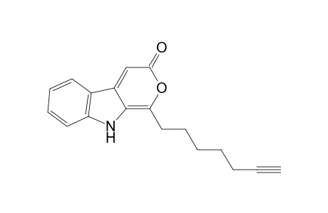 Pyrano[3,4-b]indol-3(9H)-one, 1-(6-heptynyl)-