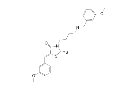 (5Z)-3-[4-(3-METHOXYPHENYLMETHYLAMINO)-BUTYL]-5-(3-METHOXYBENZYLIDENE)-2-THIOXO-1,3-THIAZOLIDIN-4-ONE