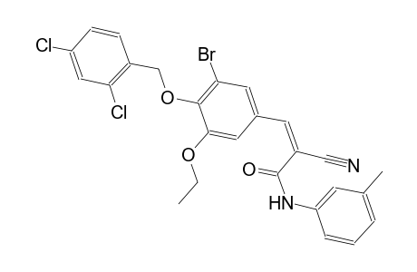 2-propenamide, 3-[3-bromo-4-[(2,4-dichlorophenyl)methoxy]-5-ethoxyphenyl]-2-cyano-N-(3-methylphenyl)-, (2Z)-