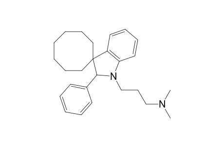 Spiro[cyclooctane-1,3'-[3H]indole]-1'(2'H)-propanamine, N,N-dimethyl-2'-phenyl-