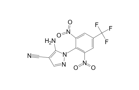 5-Amino-1-[2,6-dinitro-4-(trifluoromethyl)phenyl]-4-pyrazolecarbonitrile