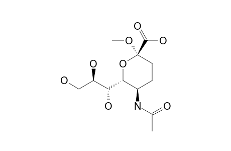METHYL-5-ACETAMIDO-3,4,5-TRIDEOXY-ALPHA-D-MANNO-NON-2-ULOPYRANOSIDONIC-ACID