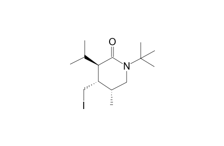 (3R*,4S*,5R*)-1-tert-Butyl-4-(iodomethyl)-3-isopropyl-5-methylpiperidin-2-one