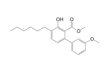 3-Hydroxy-3'-methoxy-4-hexylbiphenyl-2-carboxylic Acid Methyl ester