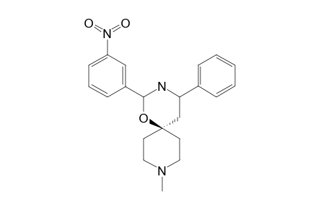 2-(3-NITROPHENYL)-4-PHENYL-9-METHYL-1-OXA-3,9-DIAZASPIRO-[5,5]-UNDECANE