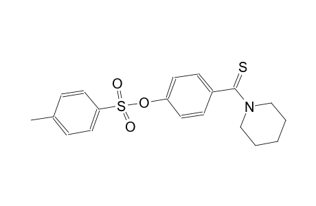4-(1-piperidinylcarbothioyl)phenyl 4-methylbenzenesulfonate