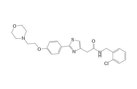 N-(2-chlorobenzyl)-2-(2-(4-(2-morpholinoethoxy)phenyl)thiazol-4-yl)acetamide