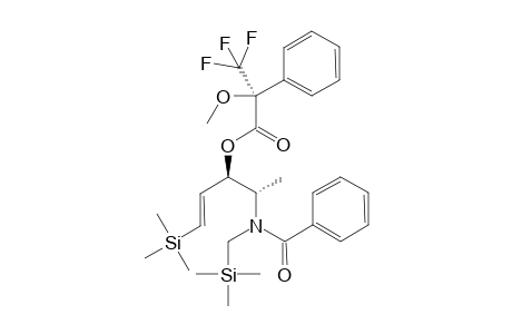 (3R,4S)-1-(Trimethylsilyl)-4-[(N-benzoyl-N-[(trimethylsilyl)methyl]amino]-1(E)-penten-3-ol (S)-methoxy(trifluoromethyl)phenylacetic acid ester
